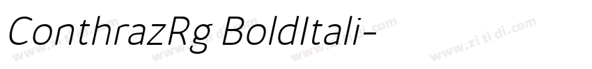 ConthrazRg BoldItali字体转换